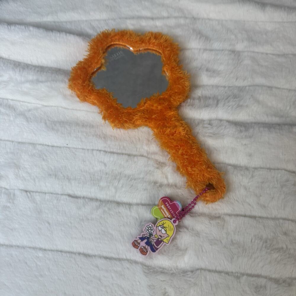 Lizzie Mcguire ~ Profusion Orange Fuzzy Y2K Hand Mirror ~ NEW Walmart Exclusive